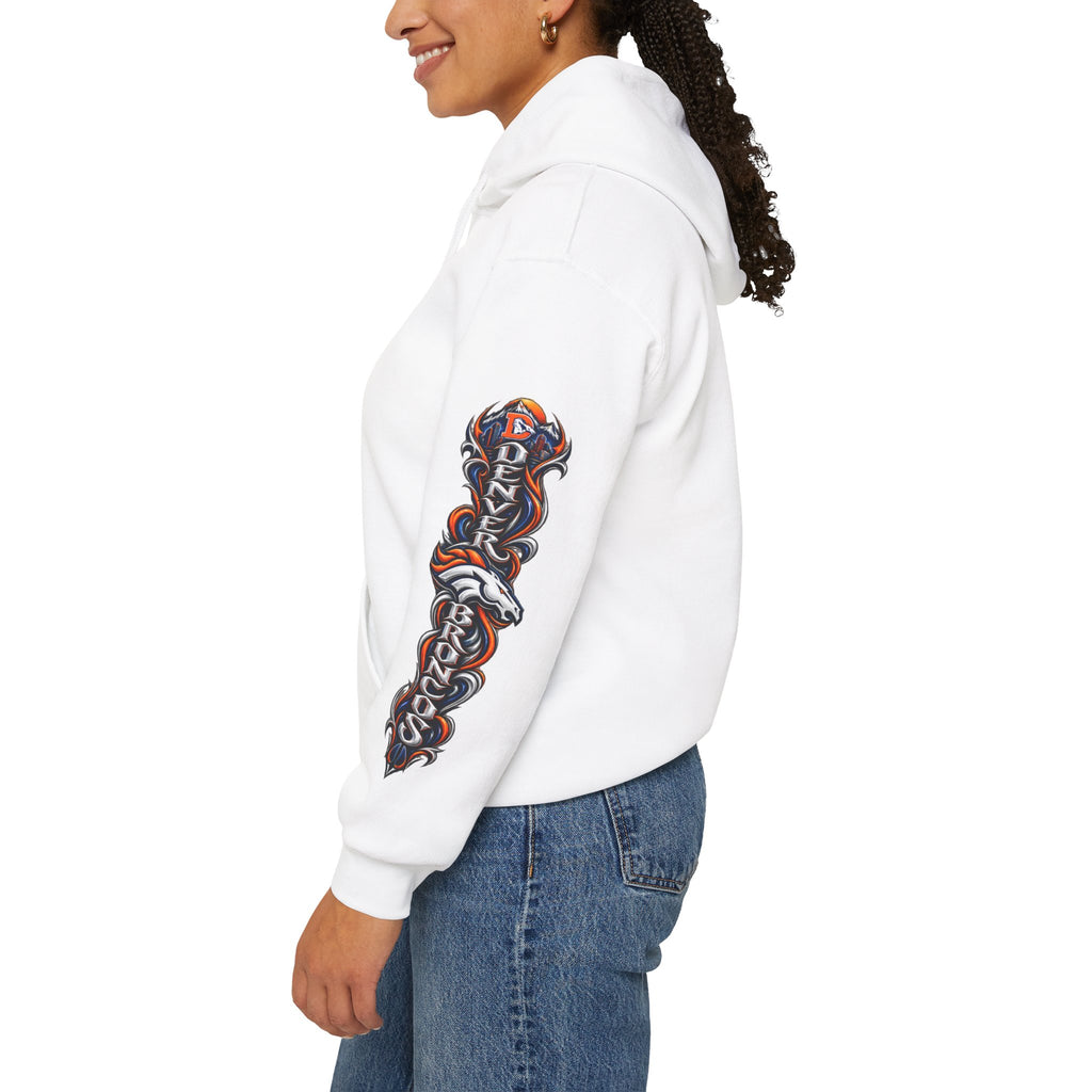 Broncos Fierce Hoodie — Team Logo Sleeve Pullover