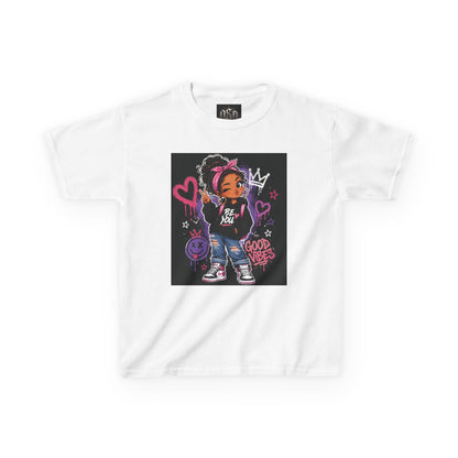 Kids Tee — Cute Graffiti Kid Character "Be You" Streetwear T-Shirt