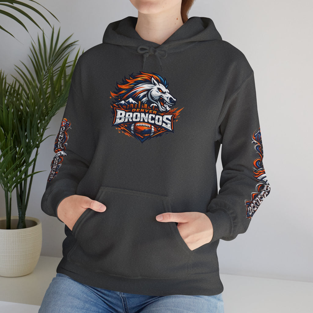 Broncos Fierce Hoodie — Team Logo Sleeve Pullover