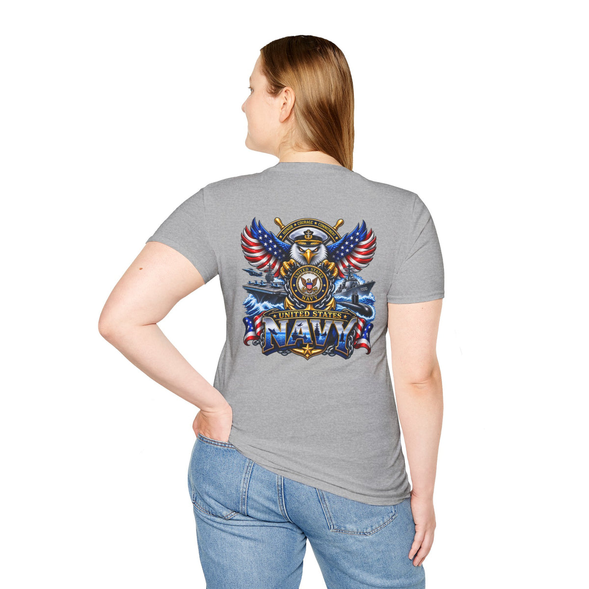 United States Navy T-Shirt — Classic Minimal White Tee