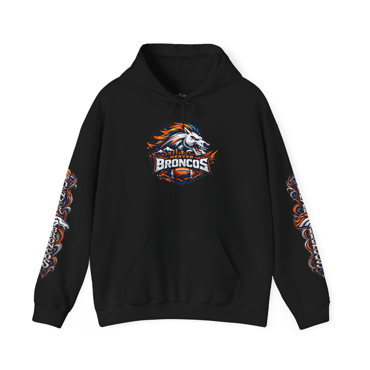 Broncos Fierce Hoodie — Team Logo Sleeve Pullover