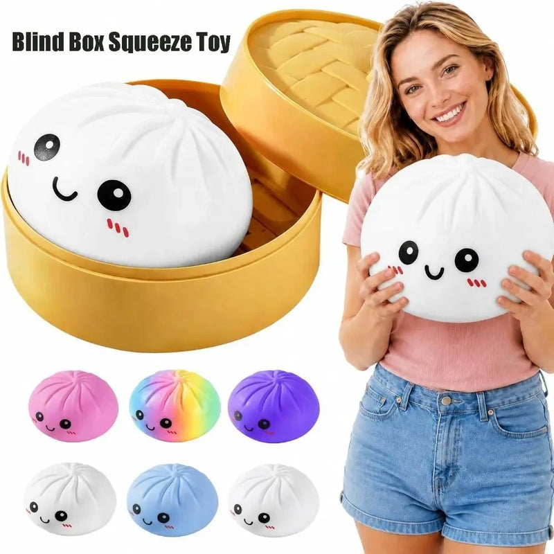 Extra Large Dumpling Squeeze Toy with Steamer
