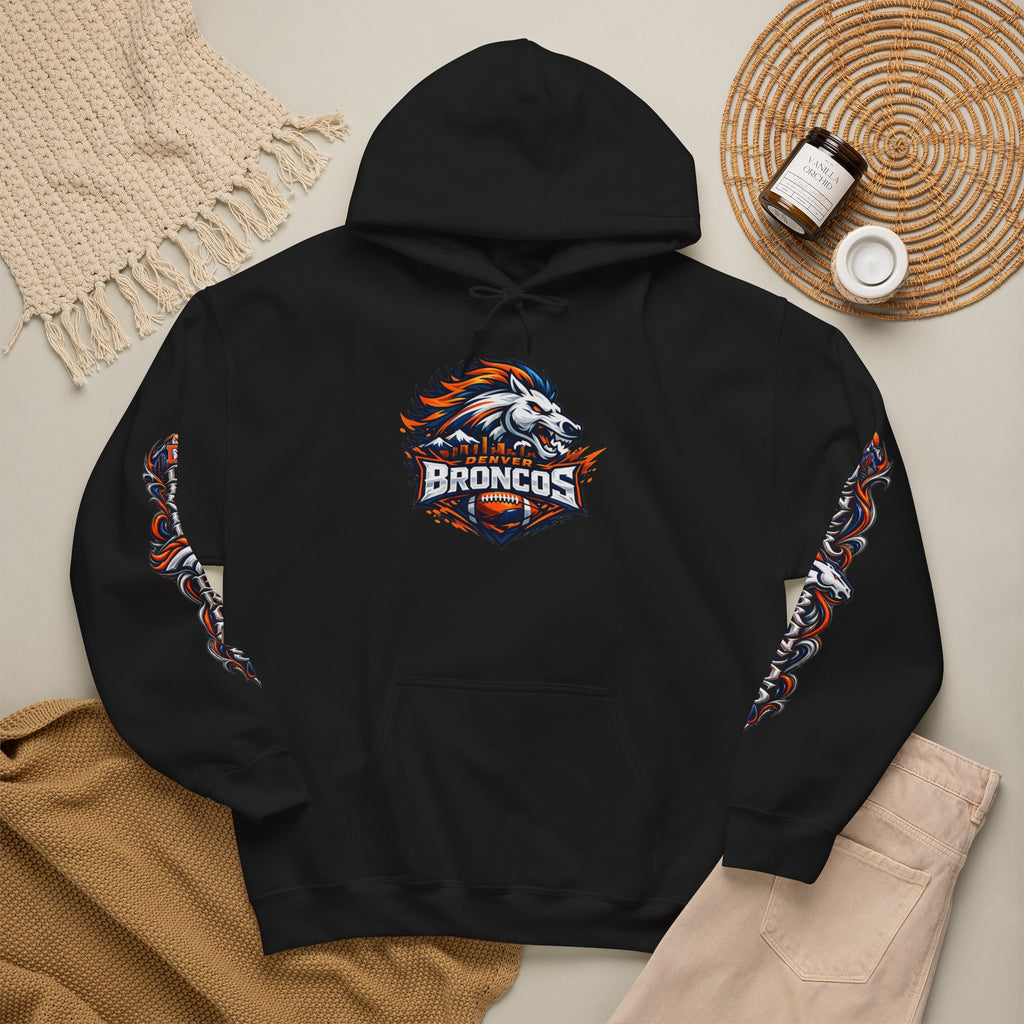 Broncos Fierce Hoodie — Team Logo Sleeve Pullover