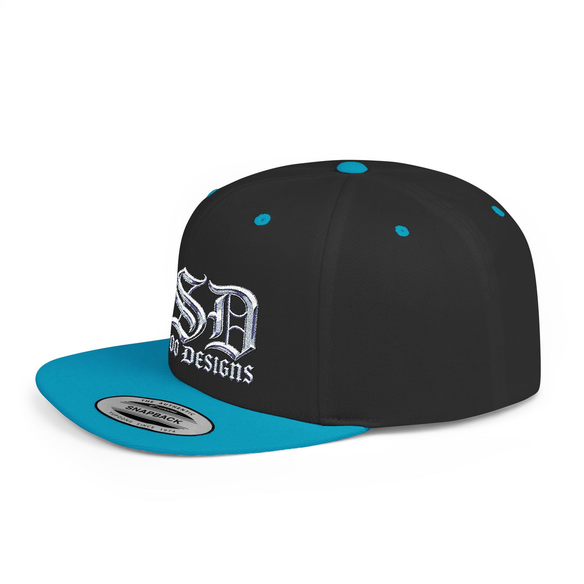 OSD - O'L SCOO DESIGNS  Vintage Gothic Flat Bill Snapback Hat — Old School Aesthetics Cap