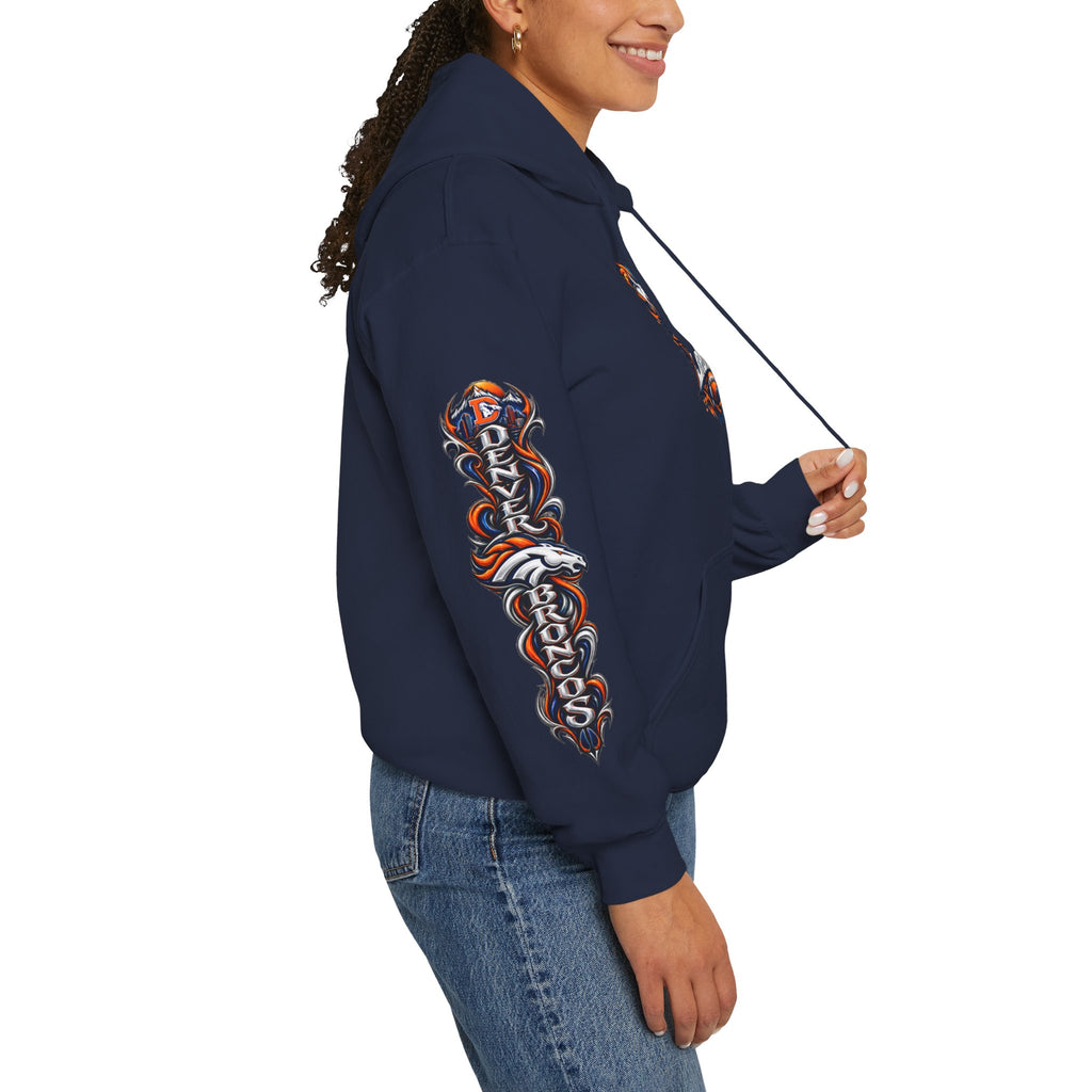 Broncos Fierce Hoodie — Team Logo Sleeve Pullover