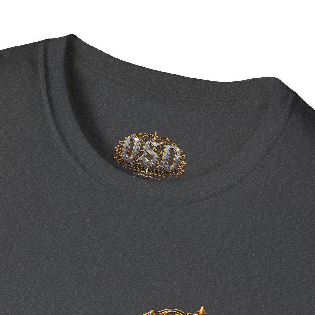 OSD Gothic Logo T-Shirt — Vintage Ornate Crest Tee