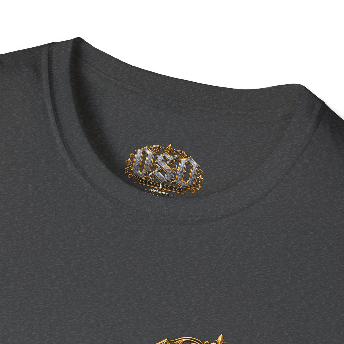 OSD Gothic Logo T-Shirt — Vintage Ornate Crest Tee