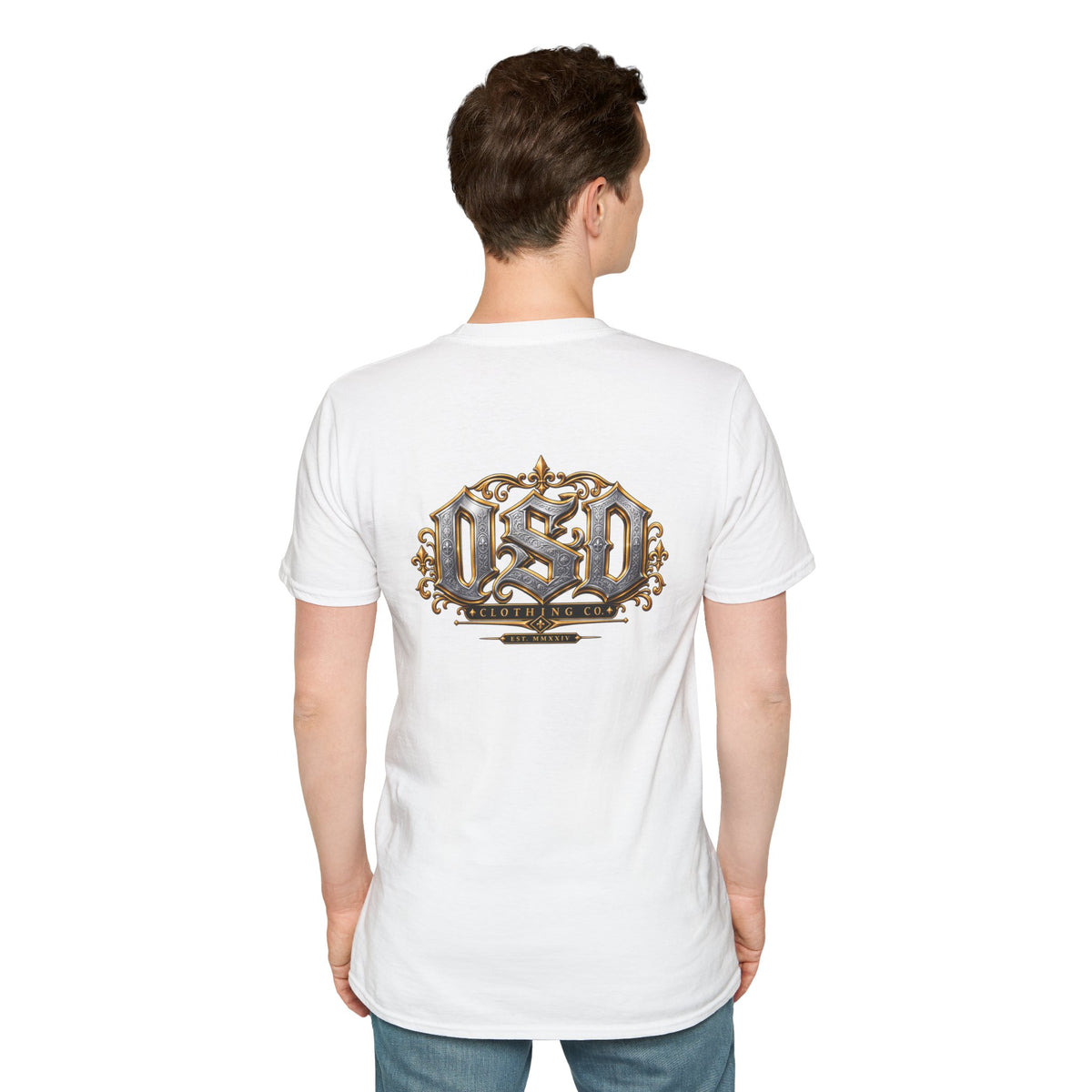 OSD Gothic Logo T-Shirt — Vintage Ornate Crest Tee