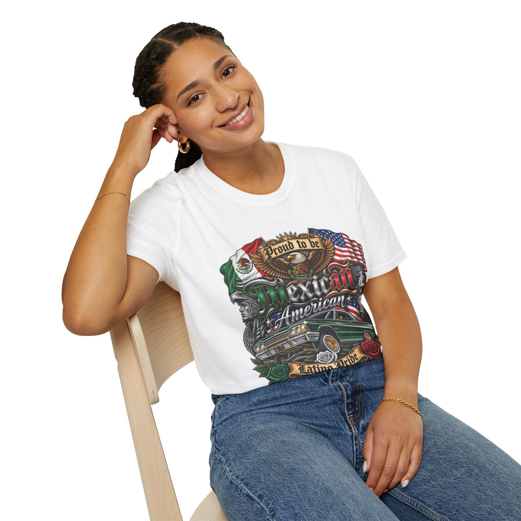 Mexican American Pride T-Shirt — "Proud to be Mexican American" Graphic Tee