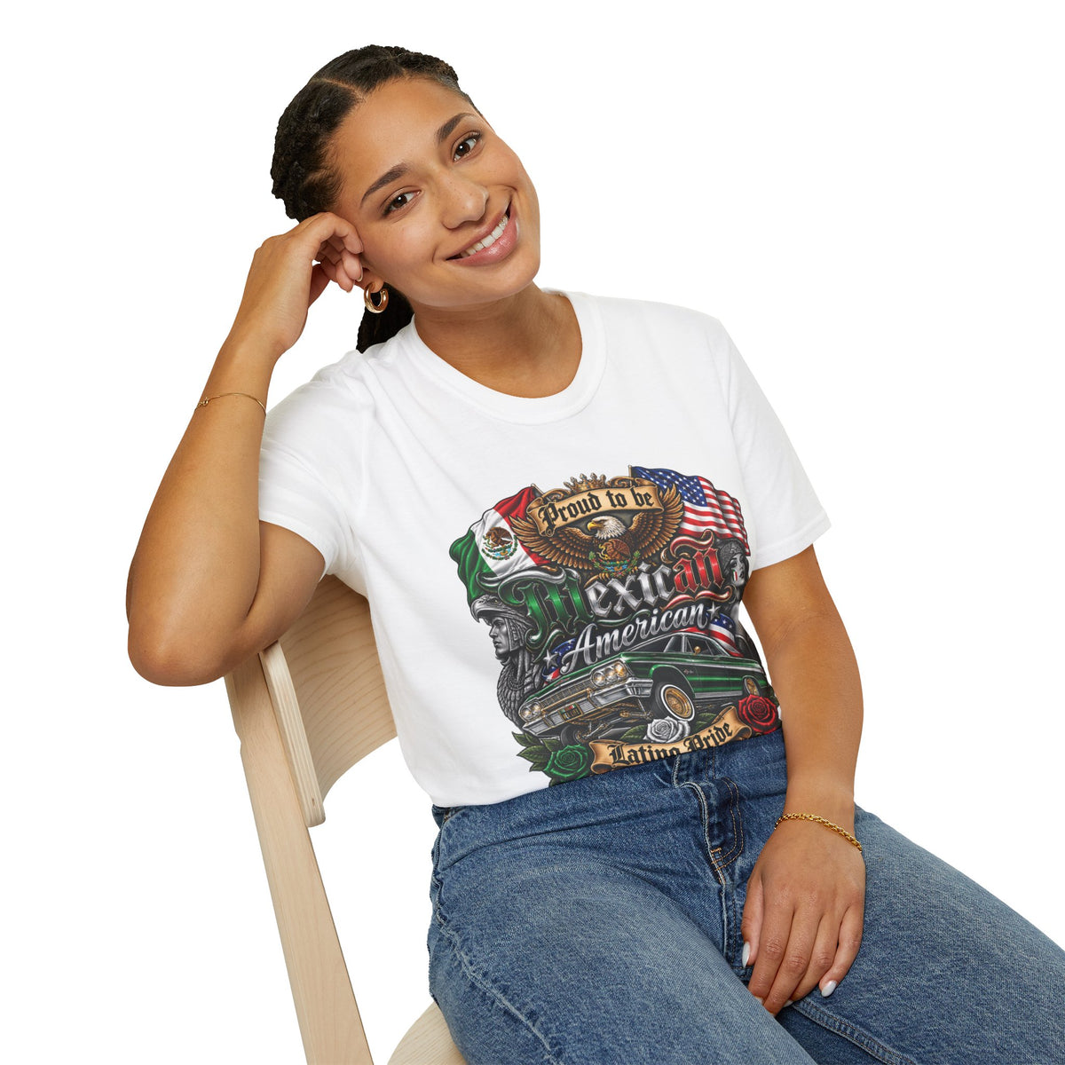 Mexican American Pride T-Shirt — "Proud to be Mexican American" Graphic Tee