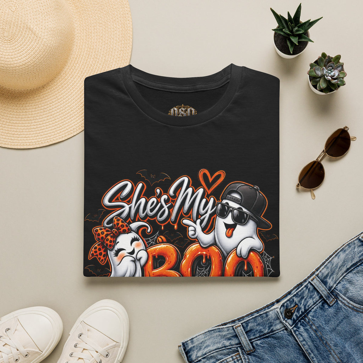 She's My Boo Thing Halloween T-Shirt
