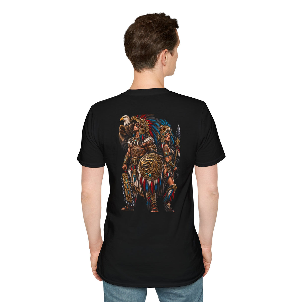 Aztec T‑Shirt — Classic Aztec Design Crewneck Tee