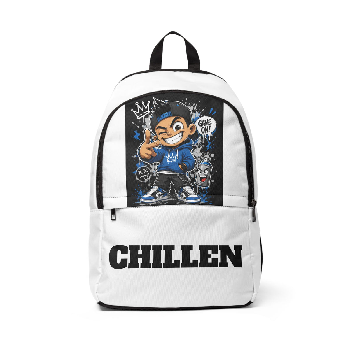 Backpack — 'Chillen' Street Art Gamer Graphic Backpack