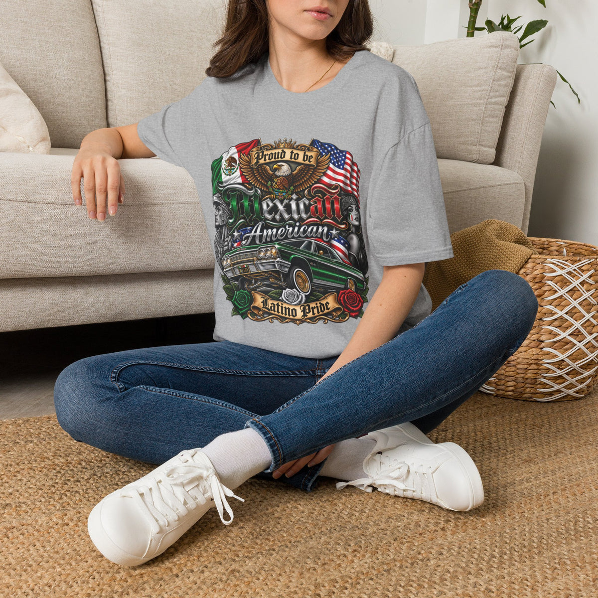 Mexican American Pride T-Shirt — "Proud to be Mexican American" Graphic Tee