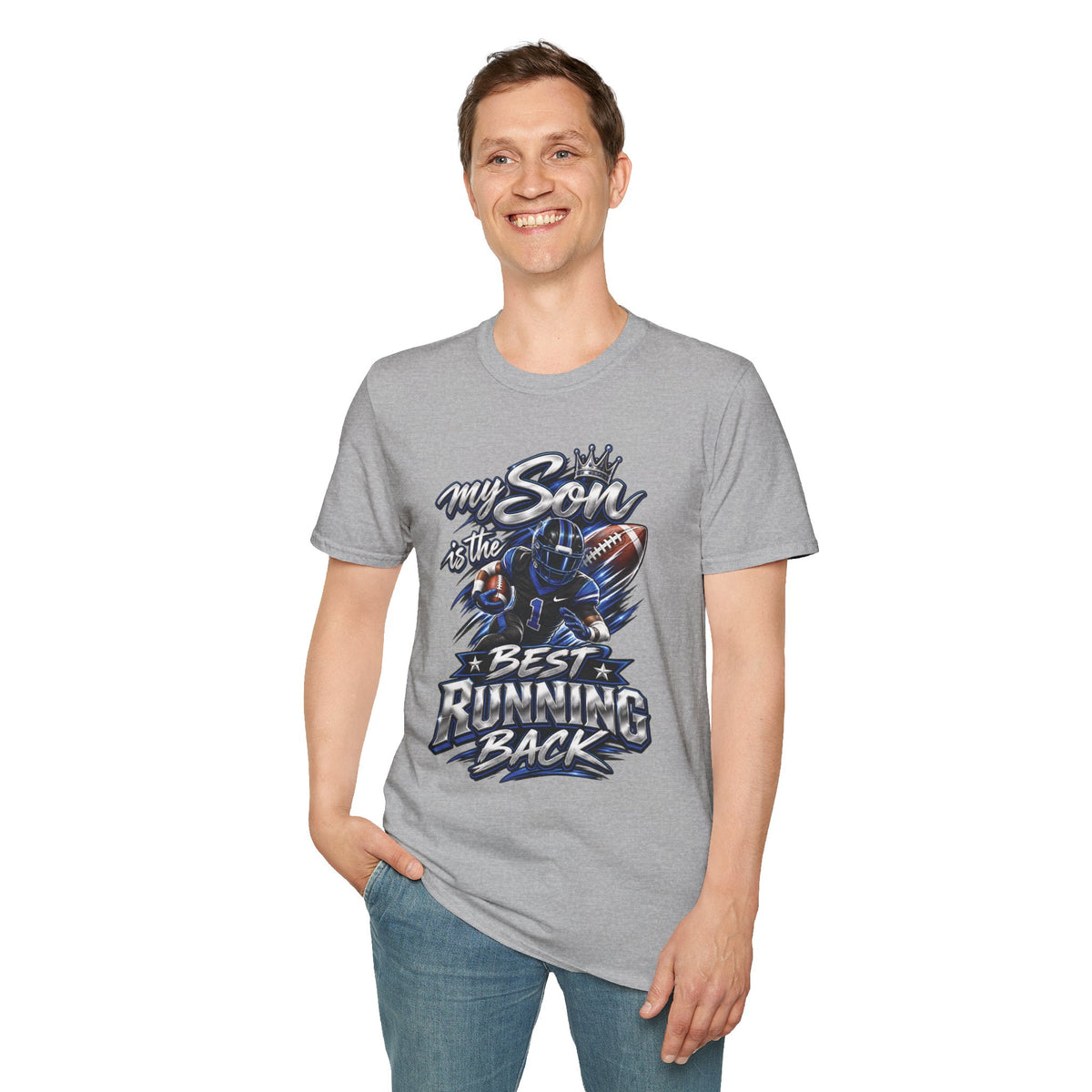 My Son is the Best Running Back T-Shirt — Football Mom/Dad Pride Tee