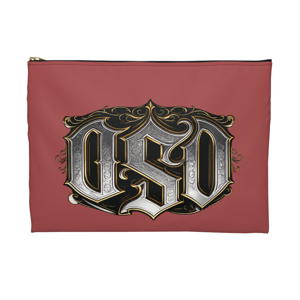 Gothic Rose Sword Accessory Pouch — Vintage OSD Crest Makeup Bag