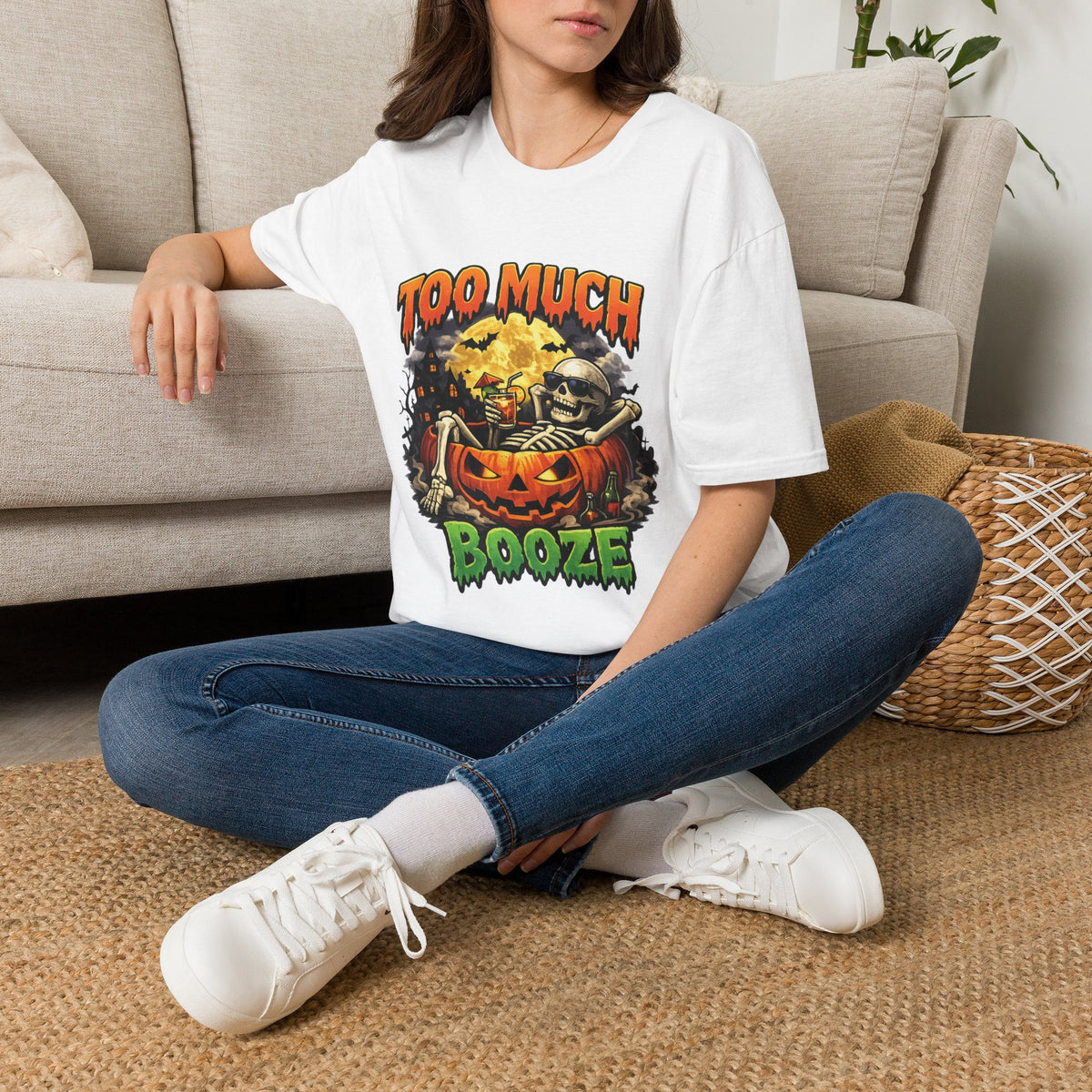 Too Much Booze Halloween T-Shirt