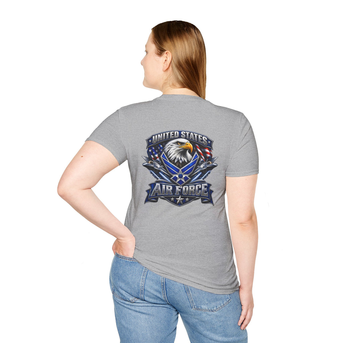 U.S. Air Force Classic White Tee — Minimal Everyday USAF T-Shirt