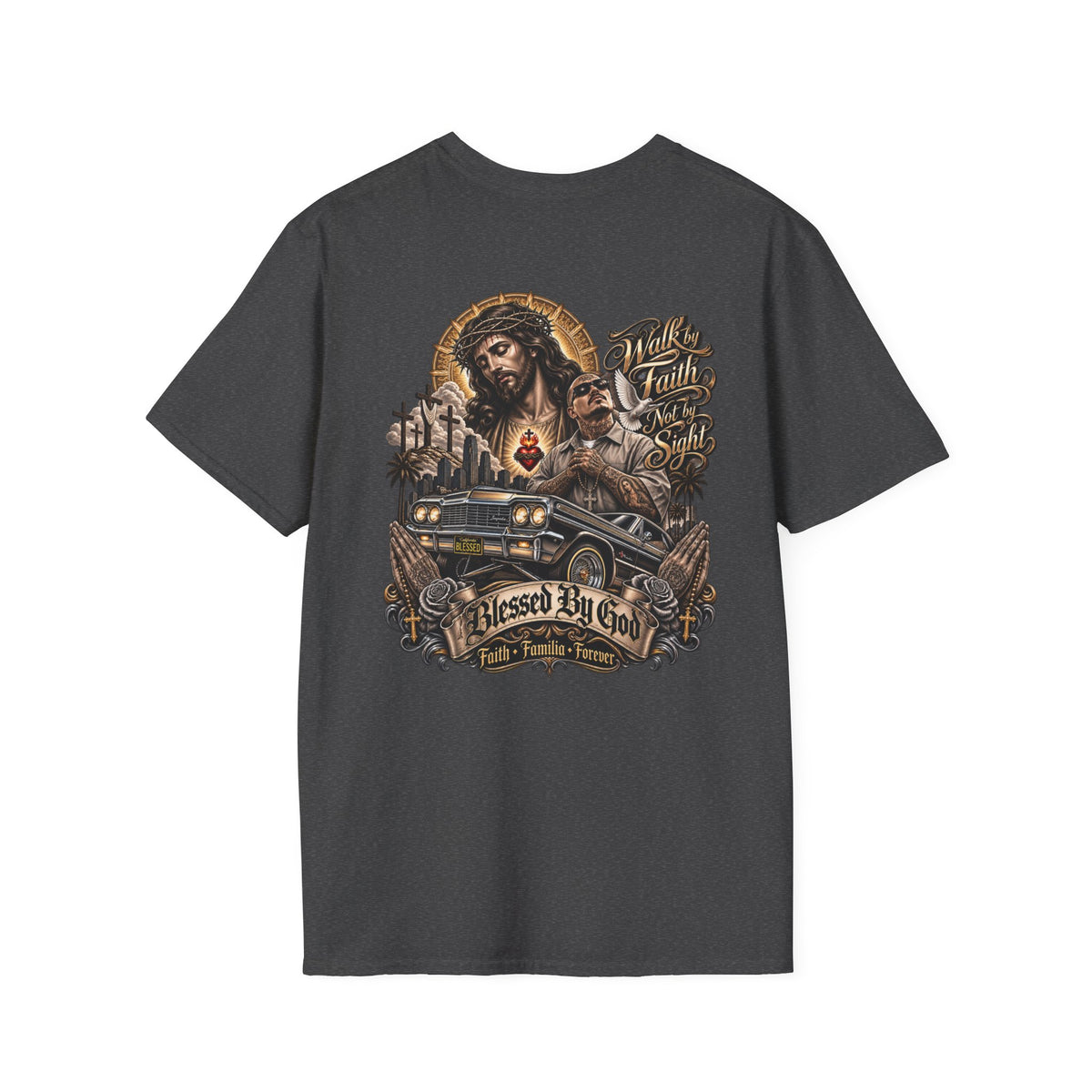 Religious Lowrider T Shirt — Everyday Casual T-Shirt