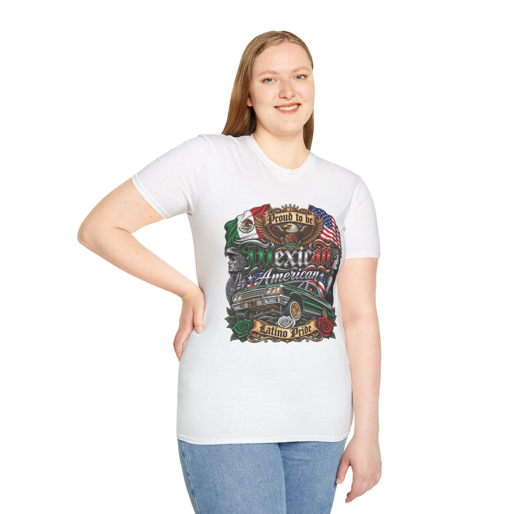 Mexican American Pride T-Shirt — "Proud to be Mexican American" Graphic Tee
