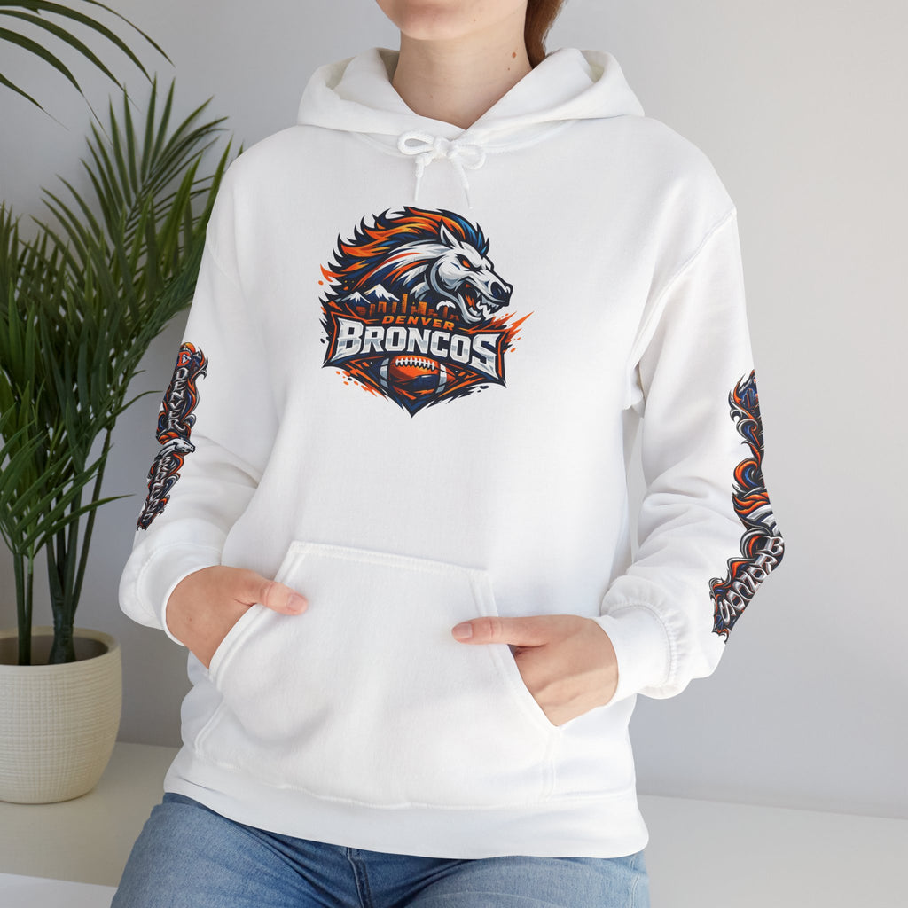 Broncos Fierce Hoodie — Team Logo Sleeve Pullover