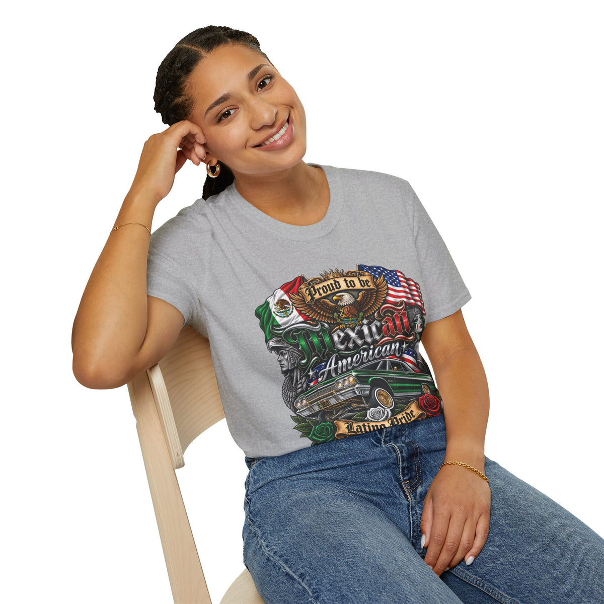 Mexican American Pride T-Shirt — "Proud to be Mexican American" Graphic Tee