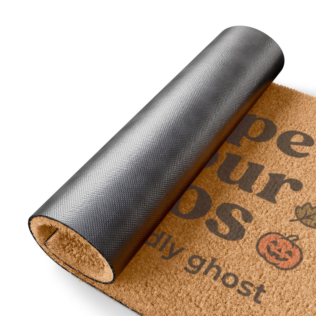 Wipe Your Boos Halloween Doormat — Funny Ghost Fall Welcome Mat