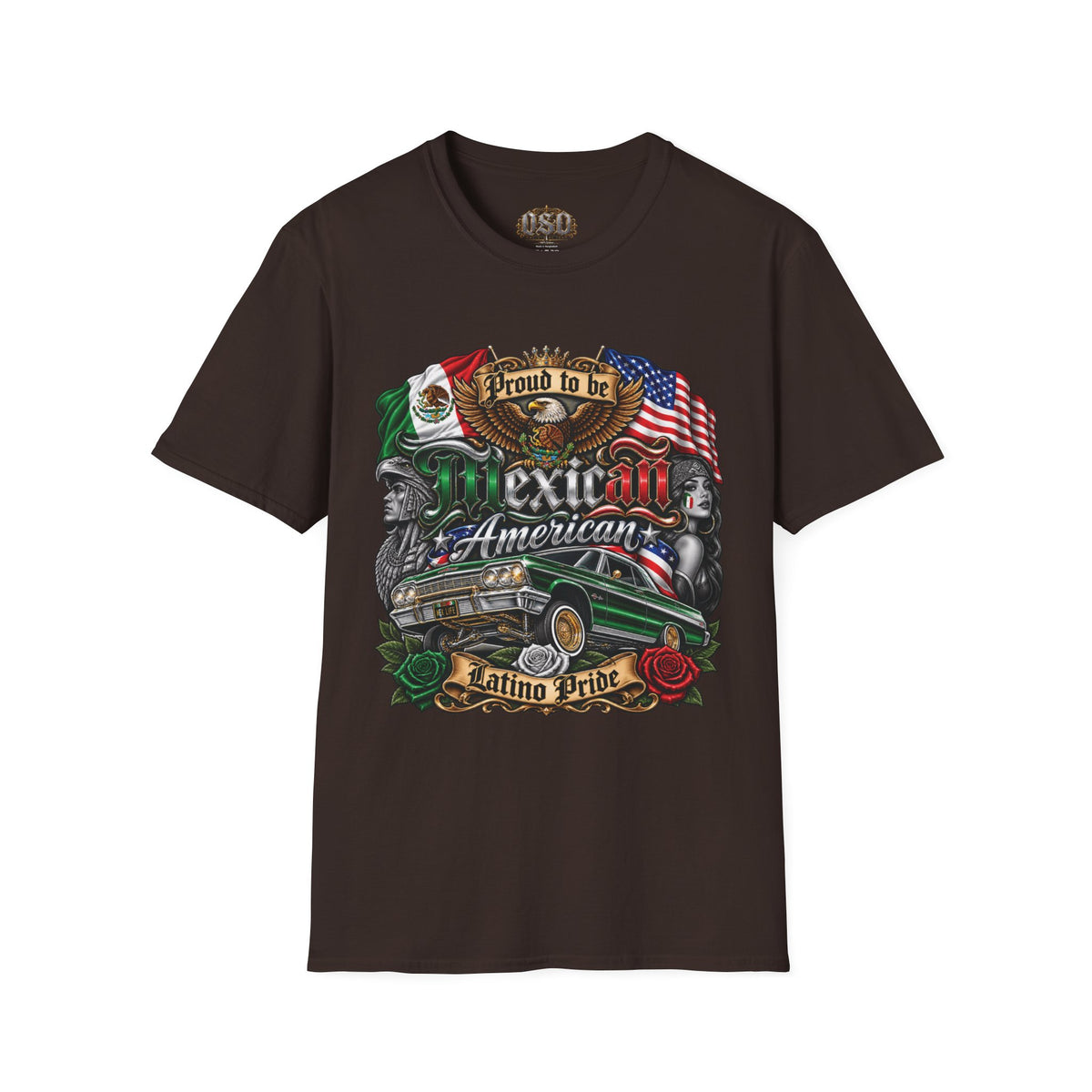 Mexican American Pride T-Shirt — "Proud to be Mexican American" Graphic Tee