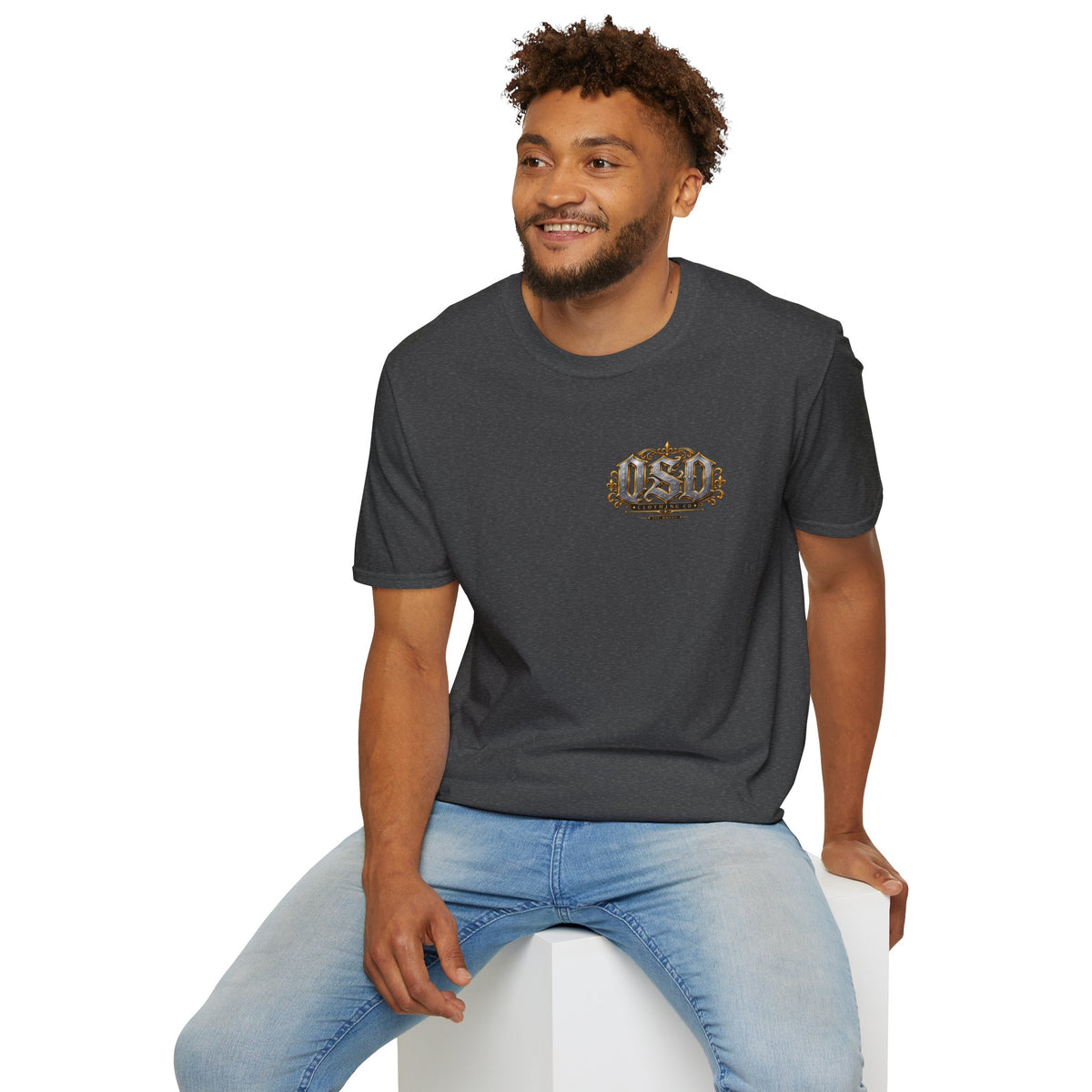 1990 Vintage OSD Crest T-Shirt — Retro 90s Emblem Tee