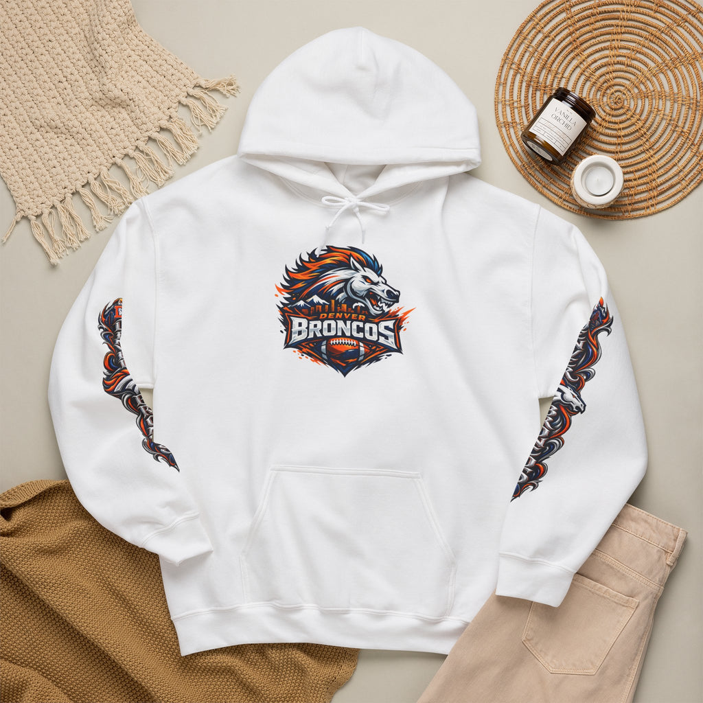 Broncos Fierce Hoodie — Team Logo Sleeve Pullover