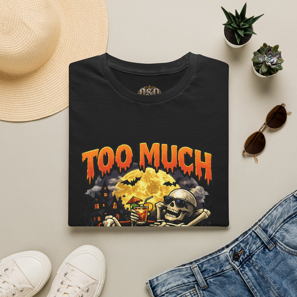 Too Much Booze Halloween T-Shirt