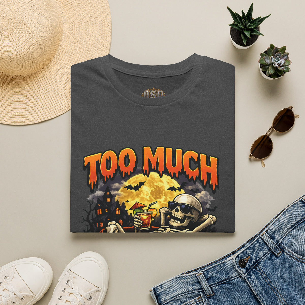 Too Much Booze Halloween T-Shirt