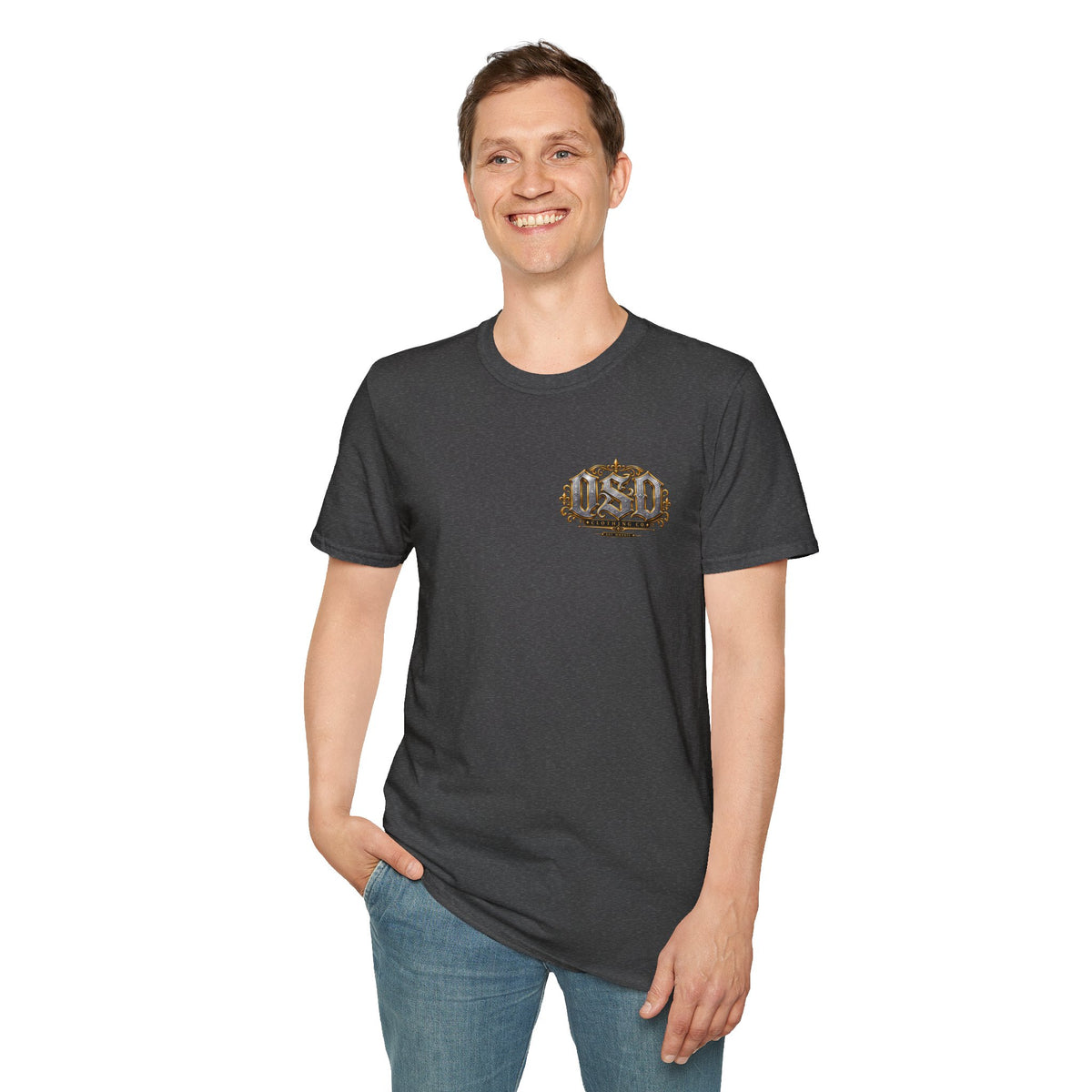 1990 Vintage OSD Crest T-Shirt — Retro 90s Emblem Tee