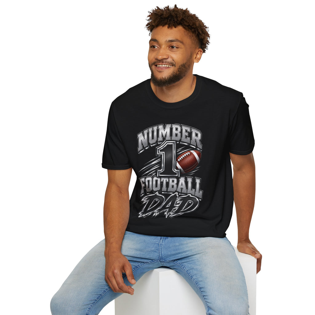 Number 1 Football Dad T-Shirt — Proud Football Dad Tee