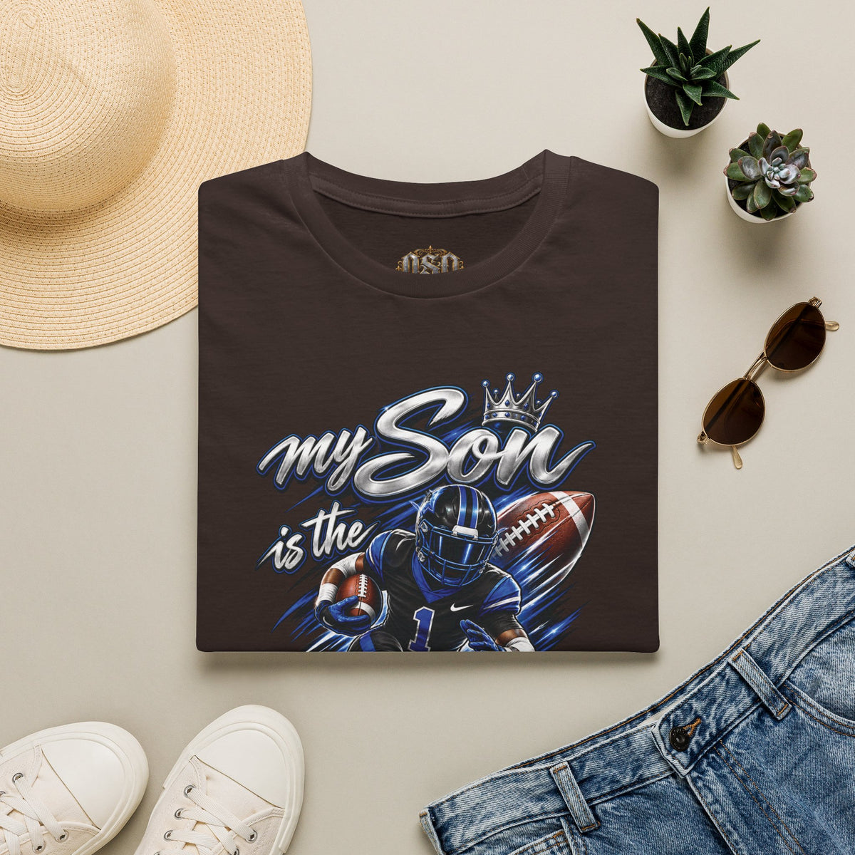 My Son is the Best Running Back T-Shirt — Football Mom/Dad Pride Tee