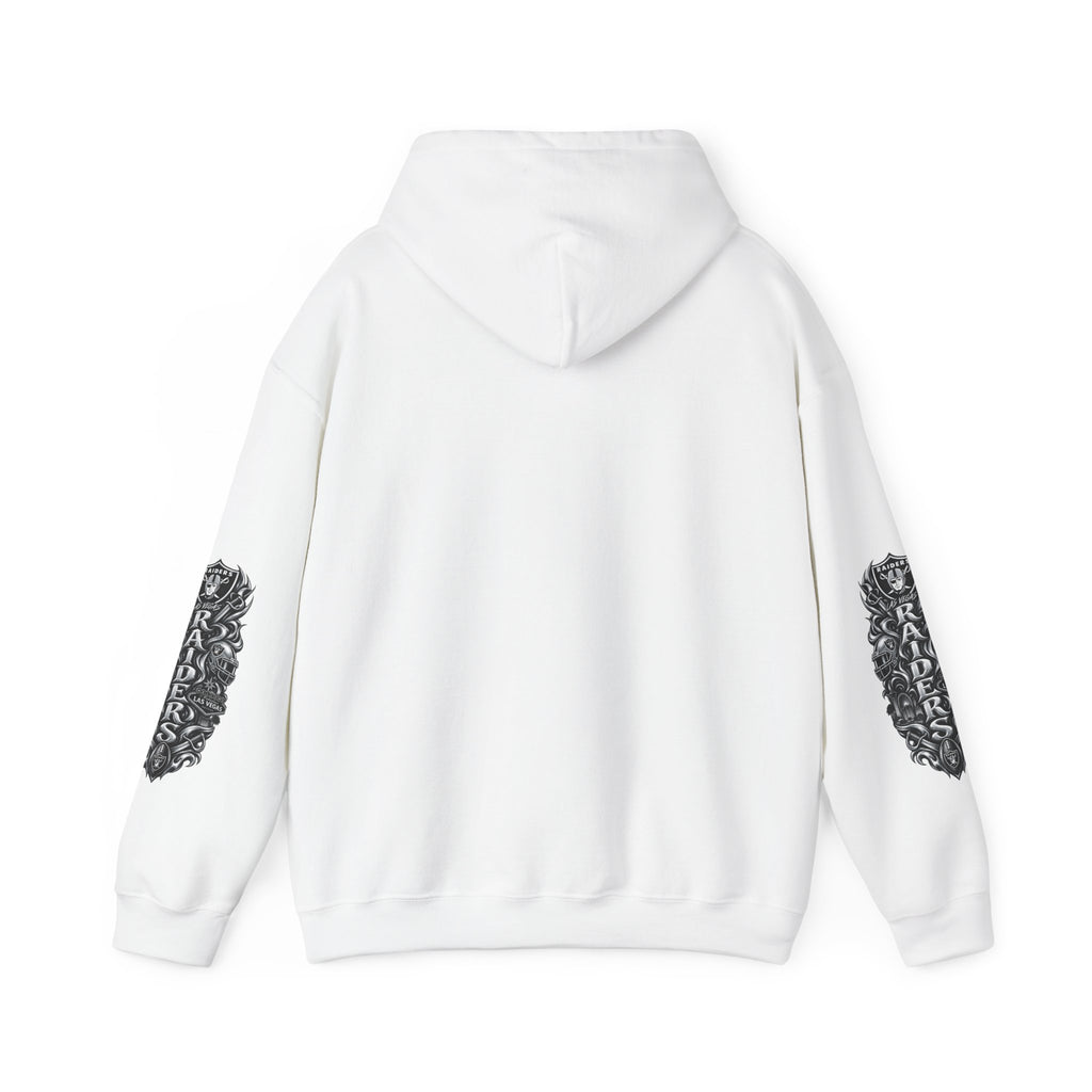 Las Vegas Raider Hoodie — Raider Graphic Pullover with Sleeve Art