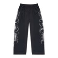 Gothic Script Lounge Pants — Men's Printed Pajama Trousers