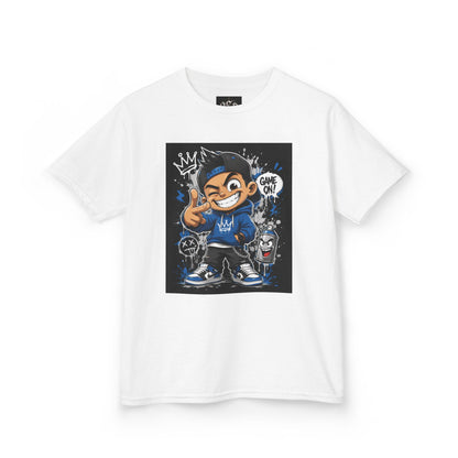 Kids Streetwear Tee — Cartoon Skate Kid Graphic Shirt