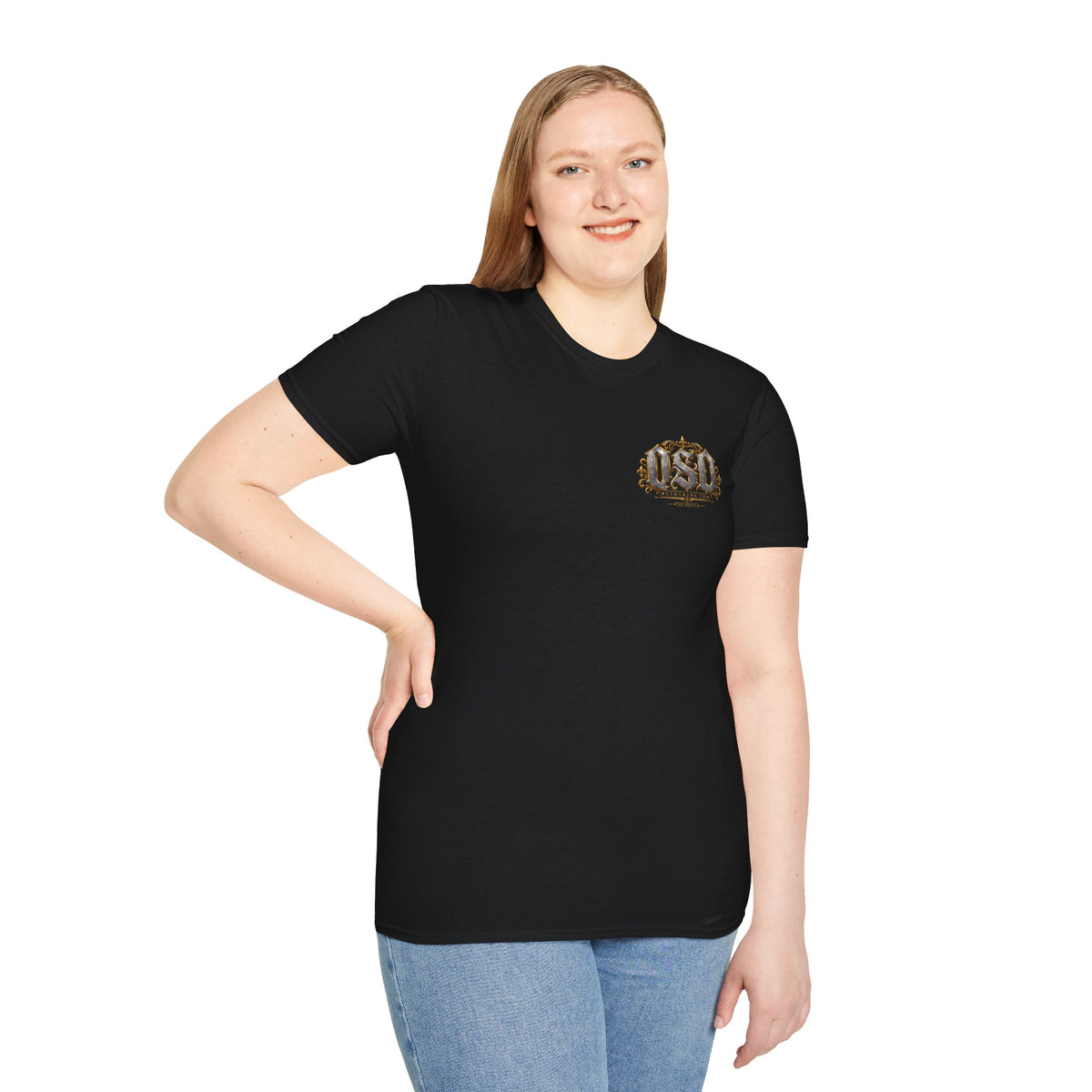 1990 Vintage OSD Crest T-Shirt — Retro 90s Emblem Tee