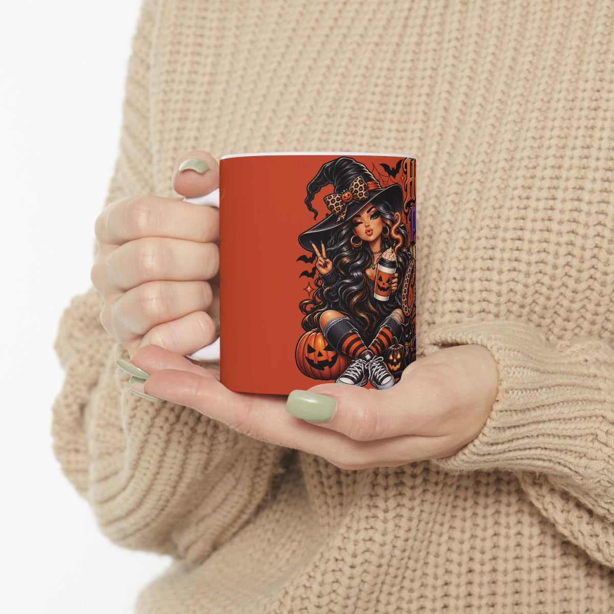 Hocus Pocus I Need Coffee To Focus Halloween Ceramic Mug (11oz/15oz)