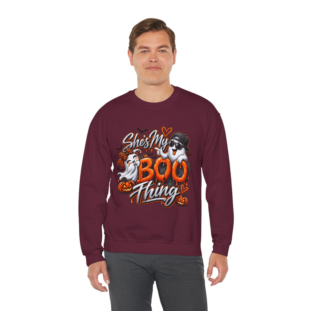 She’s My Boo Thing Sweatshirt — Cute Halloween Ghost Crewneck