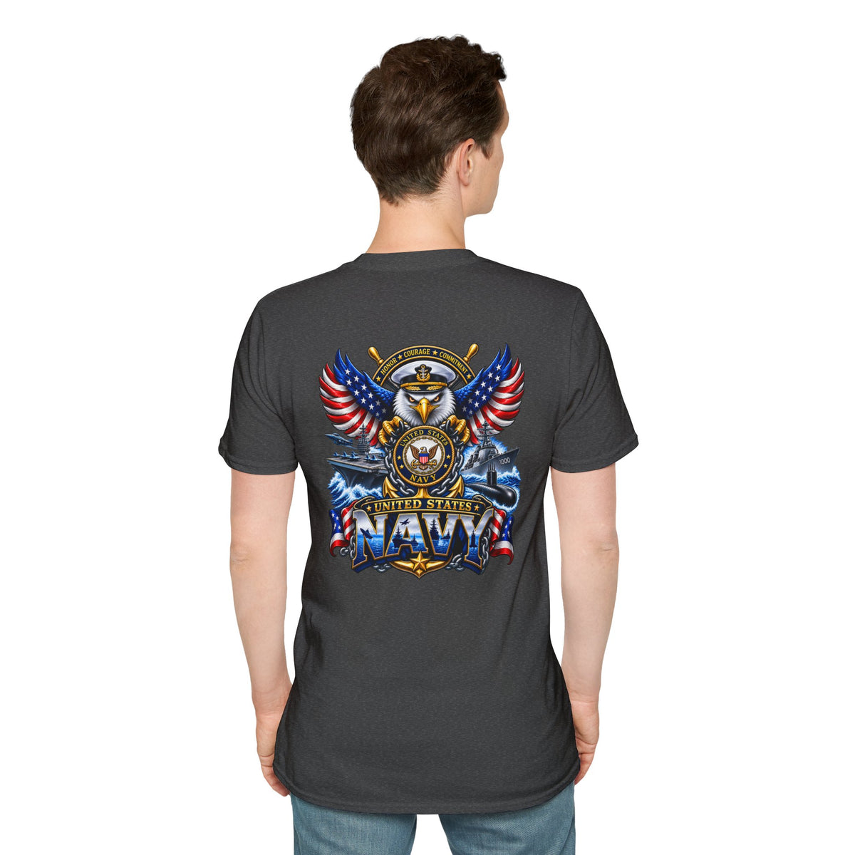 United States Navy T-Shirt — Classic Minimal White Tee