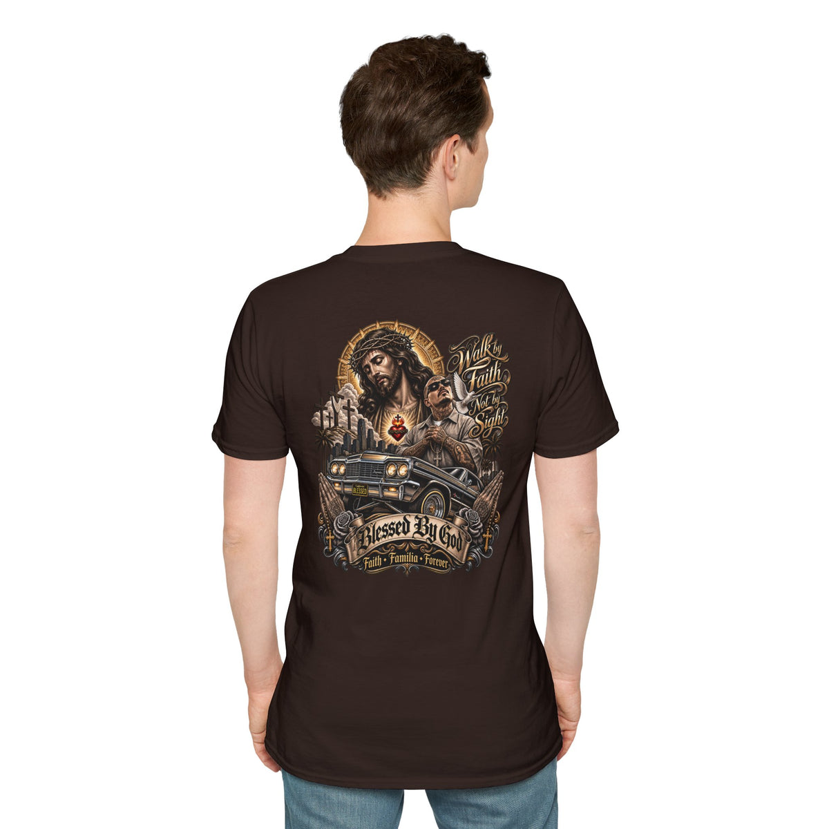 Religious Lowrider T Shirt — Everyday Casual T-Shirt