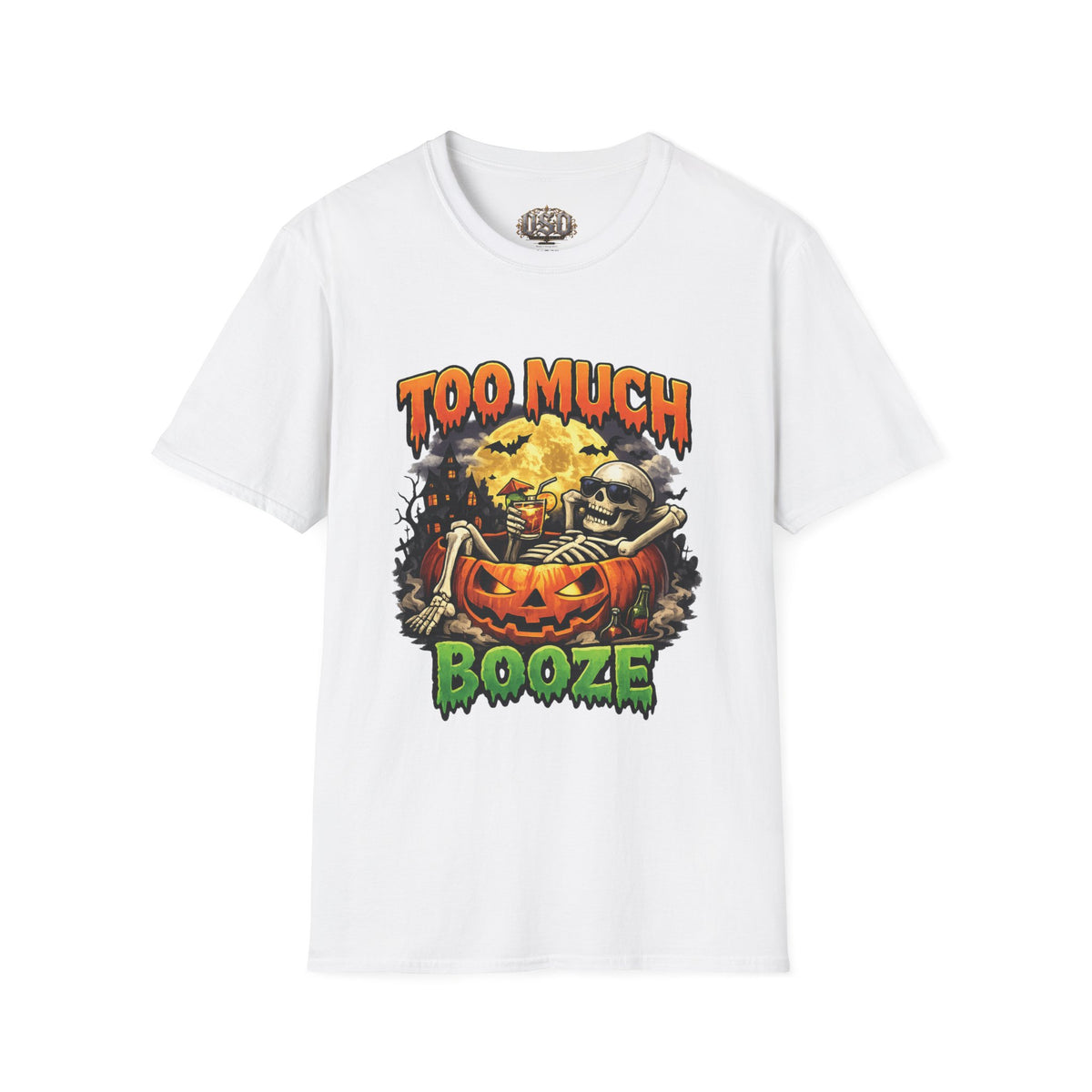 Too Much Booze Halloween T-Shirt