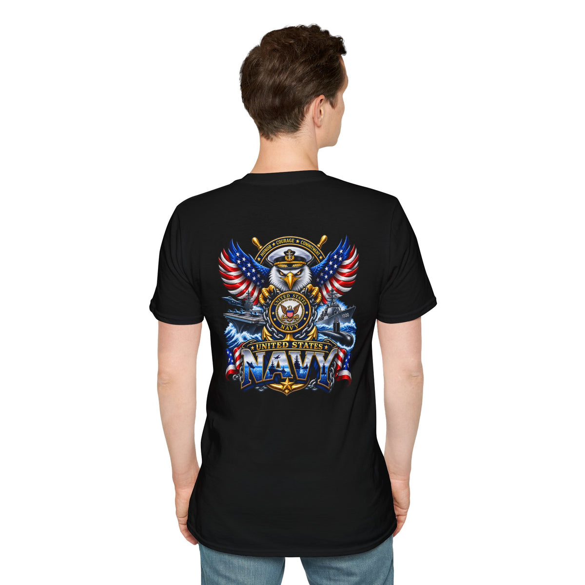 United States Navy T-Shirt — Classic Minimal White Tee