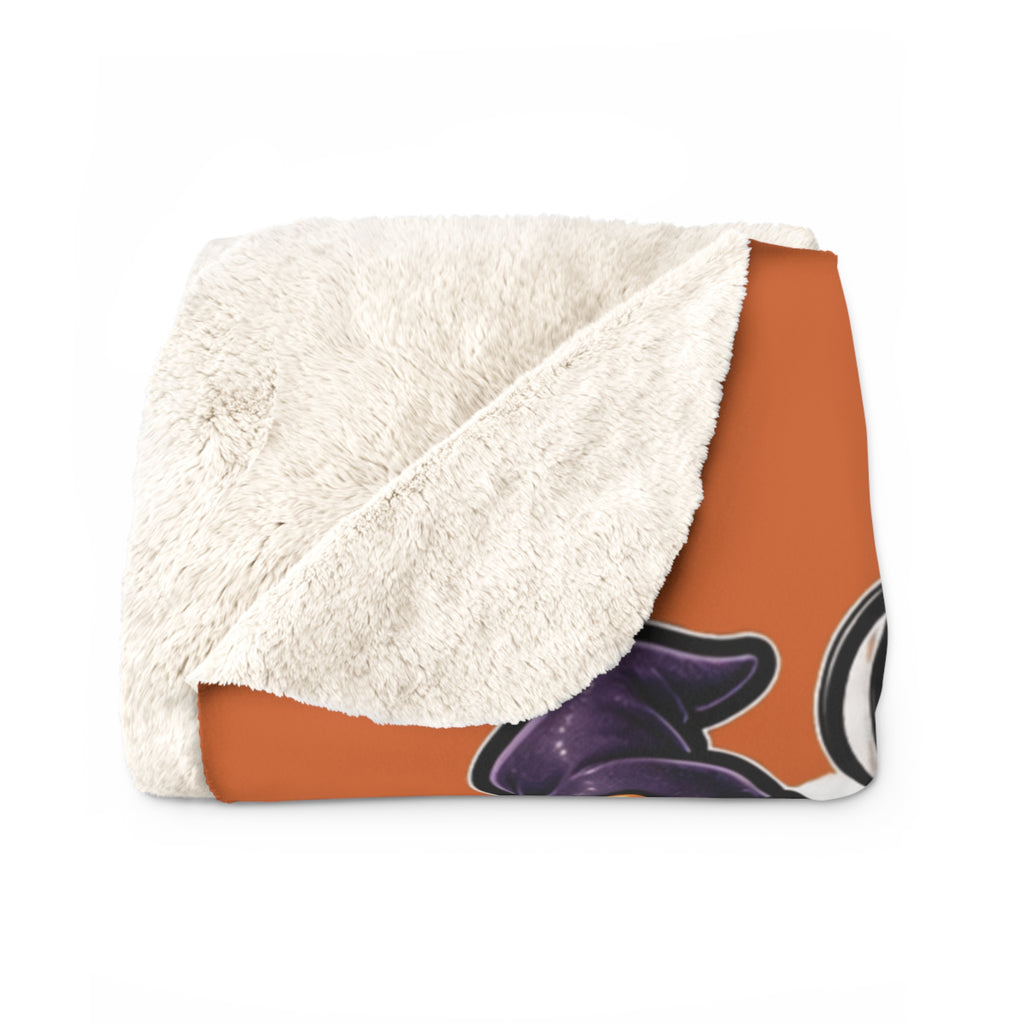 A Cozy & Cuddle Halloween Sherpa Blanket — Cute Ghosts, Pumpkins & Autumn Vibe