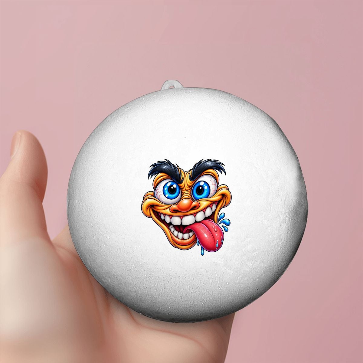 Bao Bun Squishy Glossy Manic Tongue Out Funny  Face