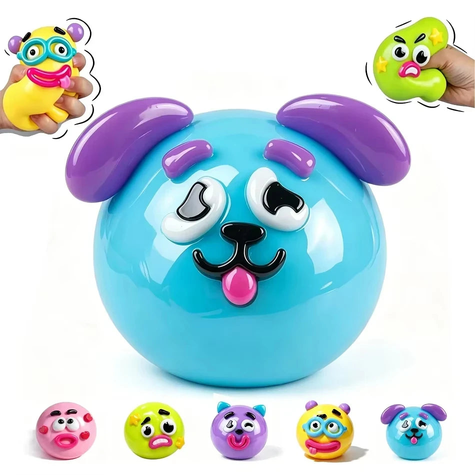 Dog Face Soft Squeeze Fidget Toy
