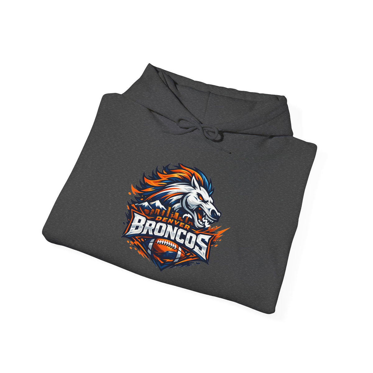 Broncos Fierce Hoodie — Team Logo Sleeve Pullover