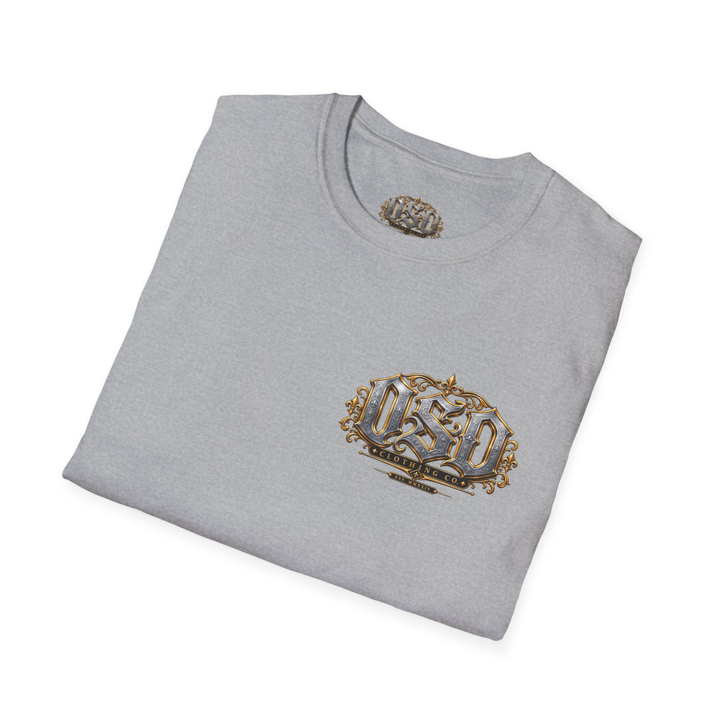 OSD Gothic Logo T-Shirt — Vintage Ornate Crest Tee